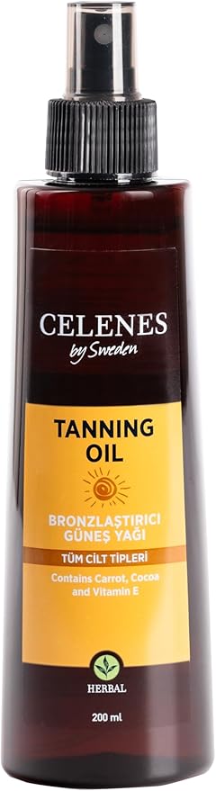 By Sweden Herbal Bronzlaştırıcı Güneş Yağı 200 ml, CLN4965