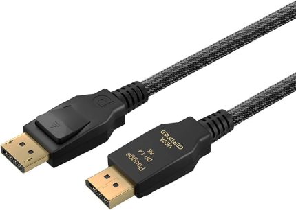 V1.4 Vesa DisplayPort Sertifikalı 32.40 Gbps Bandwith HBR3 8K 60Hz, 4K 144Hz, 4K 120Hz, 4K 60Hz, 2K 240Hz, 2K 165Hz, 1080p 240Hz Destekli HDR, FreeSync, G-Sync Displayport Kablo
