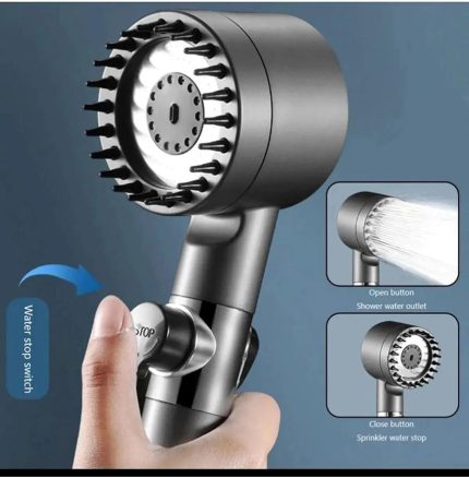 Nesil Masajlı Turbolu Çok Fonksiyonlu Filtreli Duş Başlığı