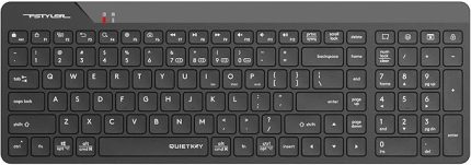 TECH FBK23 AS Bluetooth+2.4Ghz Kablosuz Q Türkçe FN-Multimedya Sessiz Ultra İnce Özellikli Emoji Tuşlu ve Uyku Engelle Modlu Siyah Klavye