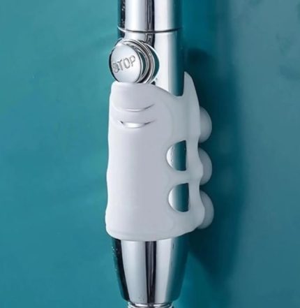 Silikon Vantuzlu Duş Başlığı Tutacağı, Vakumlu Kanca ile Banyo Başlığı Askı Aparatı