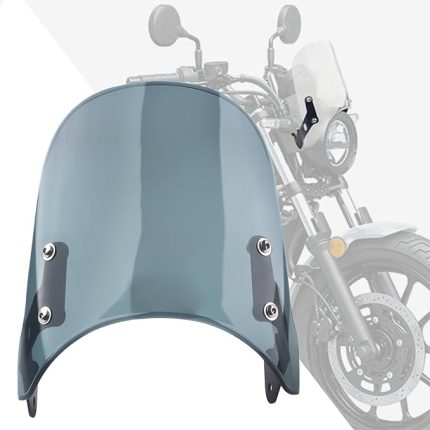 Motosiklet ön camı, ön cam rüzgar deflektörleri Eliminator 400 450 2023-2024 Eliminator 500 2024 ile uyumlu (duman)