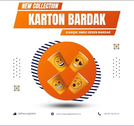7 oz Karton Bardak 300 adet Karışık Desen
