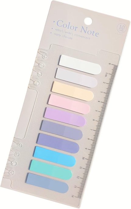 Şeffaf Renkli Yapışkanlı Not Kağıdı Oval Etiket (Gül Kokusu)