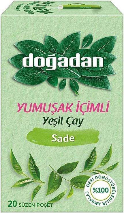 Yeşil Çay Sade Yumuşak İçimli (20'li Poşet)