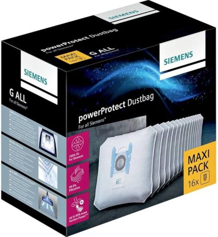 Powerprotect Elektrikli Süpürge Torbası Vz16Gall (16 Adet), Kilitli, Verimli Motor Koruması, %50 Daha Uzun Kullanım Süresi, Vs08, Vs01 Hariç Tüm Üretim Serileri