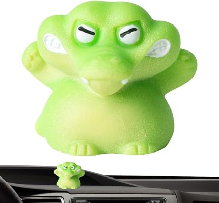 Timsah Süsler, Araba Merkezi Konsol Süsler, Sevimli Karikatür Otomatik Kontrol Paneli Hayvanlar Şekil, Karikatür Araba İç Aksesuarları Zarif Timsah Süsleme