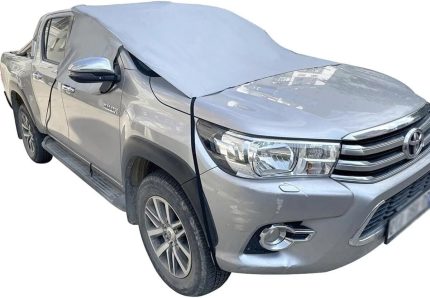 Oto Branda Araba Güneşlik Araç Buz Kar Güneş Koruyucu Yarım Branda (Büyük Boy - 180x150)