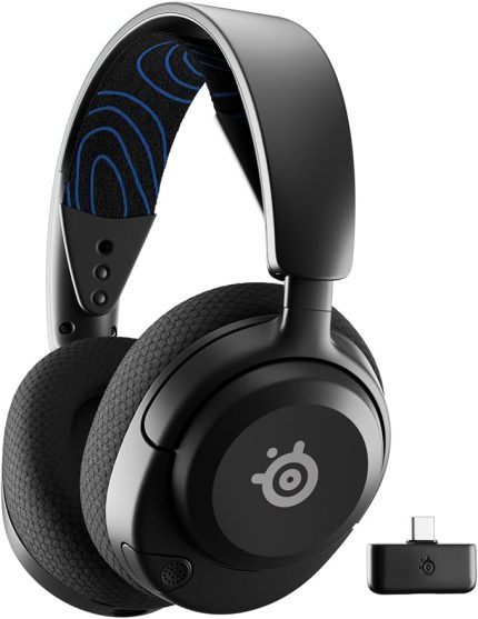 Arctis Nova 5P (PS) Wireless ve Bluetooth Kablosuz Oyuncu Kulaklığı, Siyah, Kablosuz