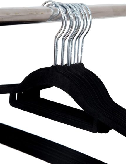 Premium Kadife Askı Pantolon Askısı Elbise Askısı Dolap Askı Yüksek Kalite Kadife Kıyafet Askısı (10)
