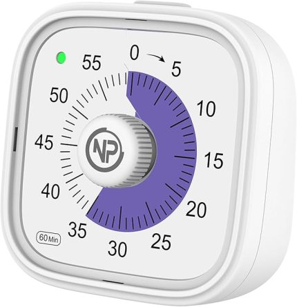 NPT31B Mutfak,Ders,Yemek için 60dk Analog Alarm Zamanlayıcı,Pomodoro Öğrenci Motivasyon Saati