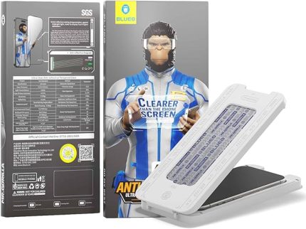 Anti-Reflective iPhone 16 Pro Max Uyumlu Uygulama Aparatlı Ekrandan Bile Daha Net Cam Ekran Koruyucu