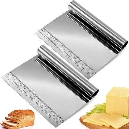 Hamur Kesici Çelik,Metal Hamur Sıyrıcı,Pasta Sıyırma Aparatı,Hamur Dilimleyici,Pasta Ve Pastacılık İçin Çelik Şekillendirici Ve Hamur Porsiyonlayıcı