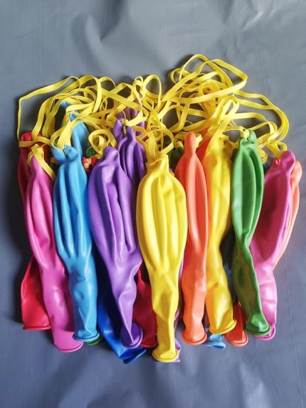 Balon 25'li Lastikli Zıpzıp Balon Punch Panç Büyük Boy Renkli