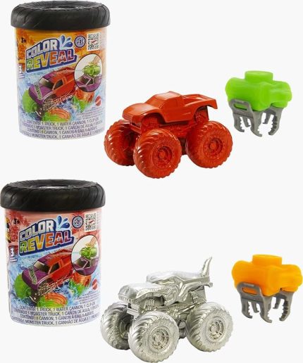 Wheels Monster Trucks Color Reveal Renk Değiştiren Araçlar 2'li Paket
