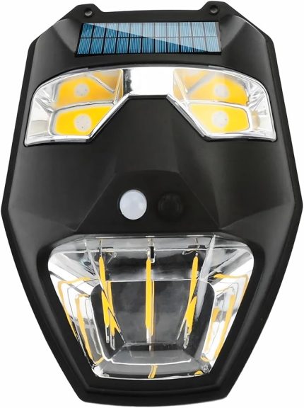 Solar Güneş Enerjili Lamba Panter 2 Cop Led Hareket Sensörlü 5 Işık Modlu Aplik Su Geçirmez Duvar Teras Veranda Bahçe Agaç Patika Garaj Balkon Dekorasyon Aydınlatması