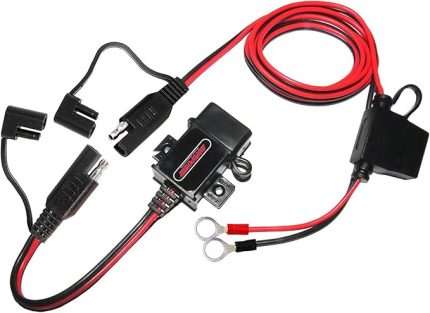 MP0609AA-UK 3.1Amp su geçirmez motosiklet USB şarj cihazı kiti telefon, tablet GPS şarj cihazı motosiklet, bisiklet, ATV için
