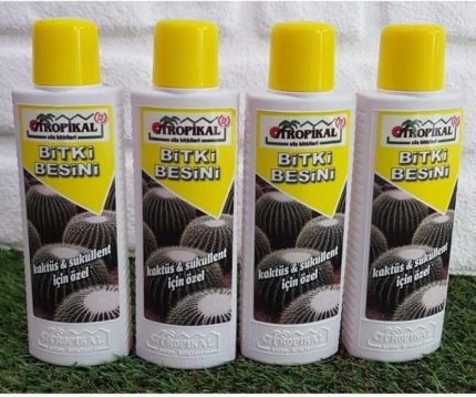 Sukulent Besini 4 Adet 225 Ml Bitki Besini Sıvı Gübre Kaktüs Gübresi Bitki Vitamini