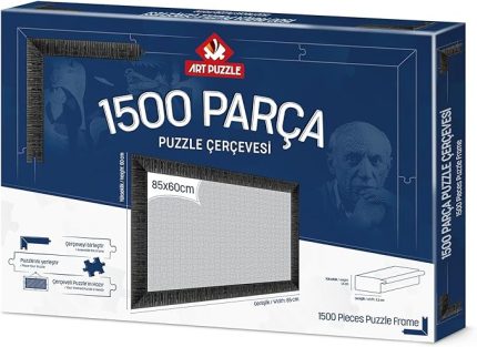 Puzzle Siyah 1500 Parça Demonte Puzzle Çerçevesi