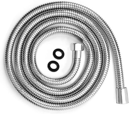 170 cm Ekstra Uzun Paslanmaz Duş Spiral Hortumu (G1/2 Abs Rakorlu)