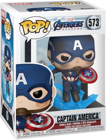 POP Marvel Endgame Captain America w. BrokenShield Figür