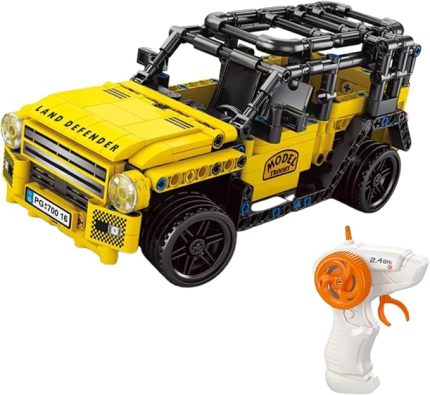 Yapı Blok Seti,teknik Rc Uzaktan Kumandalı Şarjlı Araçlar, Mustang, Ferrari, Lamborghini, Deffender, Porsche Model Araç,433 Parça (Defender)