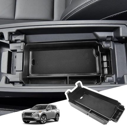 Saklama kutusu Nissan X-Trail T33 2022-2025 ile uyumlu, orta konsol düzenleyici, kaymaz mat, orta kol dayanağı, araç kol dayama koyma yeri aksesuarı