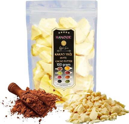 Bitkisel Yenilebilir Saf Katı Kakao Yağı 100 Gr