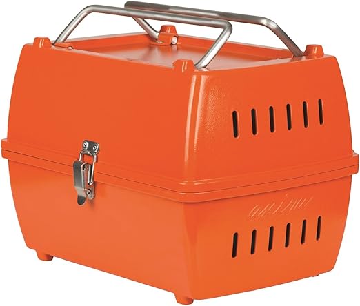 Turuncu PRTK Mangal Taşınabilir Katlanabilir Portatif Çift Taraflı Alüminyum Döküm Kömürlü Outdoor Piknik Tasarım Ödüllü Grill Table Barbekü - Görsel 3