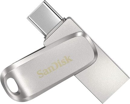 Ultra Dual Drive Luxe USB Type-C Sürücü Akıllı Telefon Bellek 128 GB (Mobil Bellek, USB 3.2 Gen 1, Döner Tasarım, 400 MB/s Okuma, USB Sürücü, Otomatik Yedekleme)
