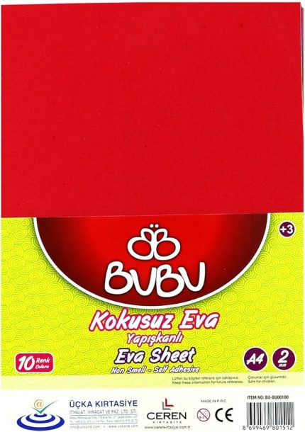 BU00100 A4 YAPIŞKANLI EVA 10 LU