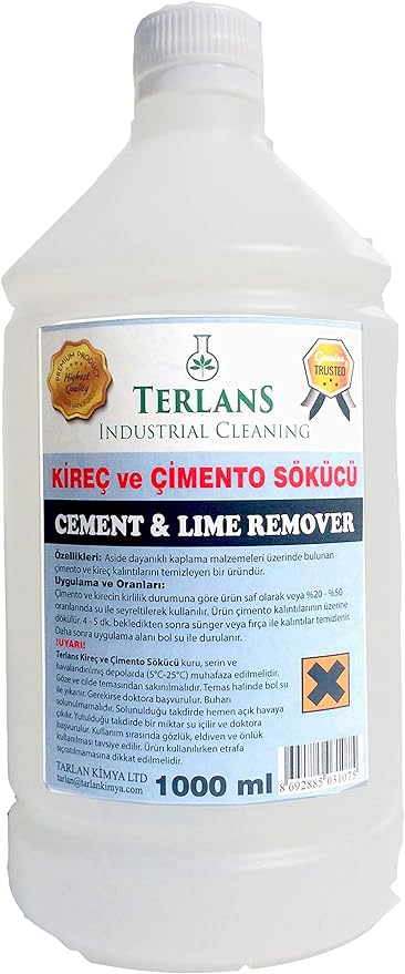 İnşaat Sonrası Çimento Artığı Temizleyici ve Kireç Sökücü 1000 ml Cement Remover