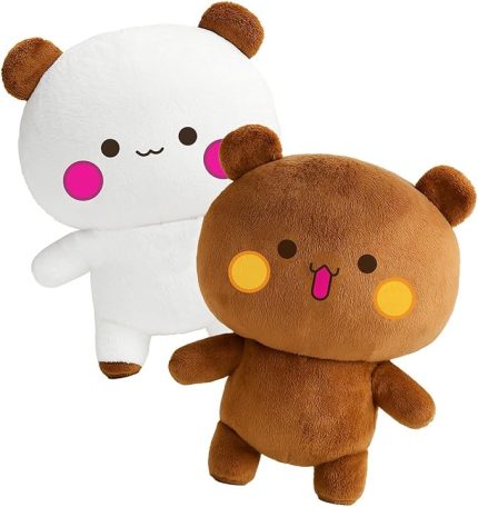 Bubu Ayıcık,Pelüş Dudu Bubu,25 cm Kahverengi - Beyaz Yumuşak Ofis Hediyesi (duduvebubu)