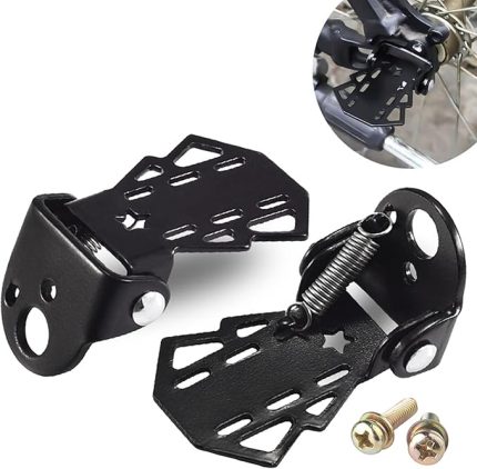 Pedallar, arka bisiklet, bisiklet ayak desteği, katlanabilir, katlanır bisiklet, arka pedal, bisiklet, metal ayak desteği, çocuklar için, dağ, trekking ve yarış bisikletleri için uygundur, dağ bisikleti, bisiklet için
