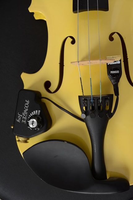 JOY Model Akustik Keman İçin Piezo Mikrofon – Pasif Manyetik Pickup, Temaslı Montaj, Doğal Ton, 6.35mm Jak, Amfi ve Kayıt İçin Uyumlu 2 Renk Seçeneği Siyah Beyaz (5, Siyah)