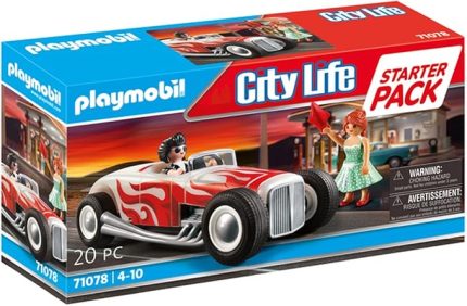 71078 City Life Hot Rod Başlangıç Paketi, eğlenceli yaratıcı rol yapma oyunu, 4 yaş ve üzeri çocuklar için uygun oyun seti
