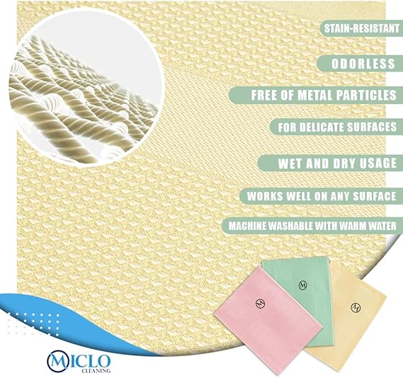CLEANING | Mikrofiber Temizlik Bezi 3'lü Set | Sihirli Bez | Cam, Ayna Bezi | Soft Seri - Görsel 3