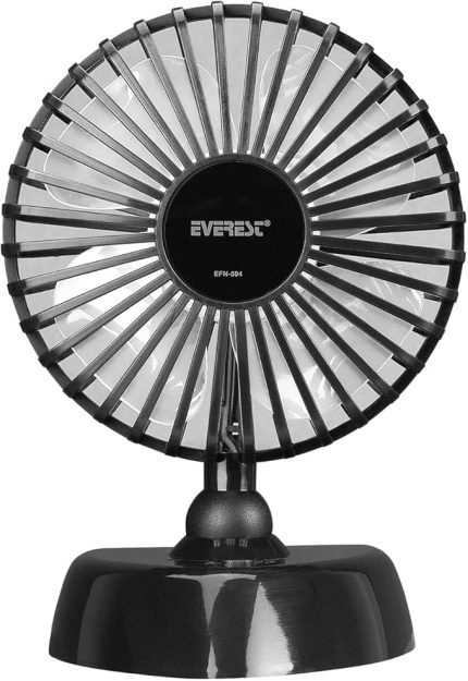 FAN-504 2 Kademli Düğmeli 3500 RPM Taşınabilir Masaüstü Siyah Usb Fan