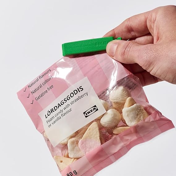 Bevara saklama torbası için kilit klipsleri – 26 adet, tekrar kullanılabilir, gıda maddelerine uygun, hava geçirmez kilit – mutfak ve ev için ideal - Görsel 3