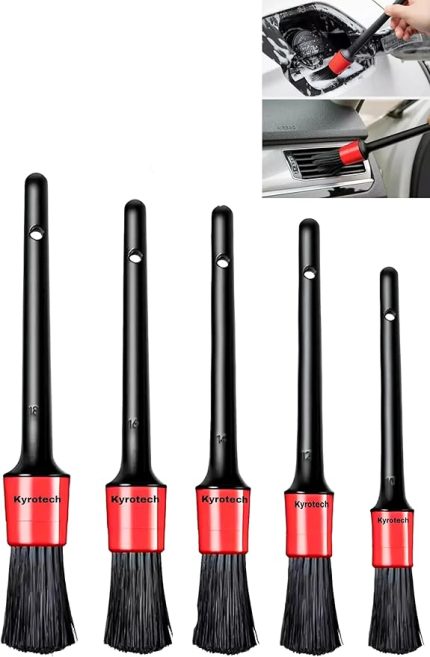 5 Farklı Boyutta Oto Detay Fırça Seti, Jant ve Lastik Fırçası, Araba Kontrol Paneli, Oto İç Ve Dış Temizlik, Deri, Havalandırma Delikleri, Amblemler, Motorsikletler