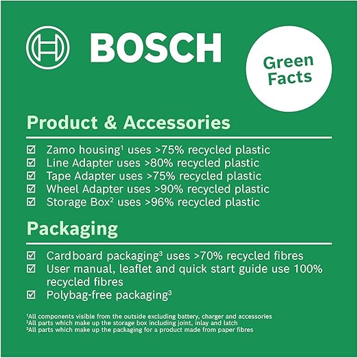 Home & Garden Zamo Set Lazerli Uzaklık Ölçer (25m Çalışma Alanı, 4 sn. Ölçme Süresi, 2 x AA Pil, Çizgi Adaptörü, Tekerlek Adaptörü, Şerit Adaptörü, Saklama Kutusu) - Görsel 3