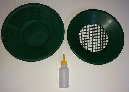 Altın Eleme Tavası (1 Pan - 1 Üstü Elek - 1 Vakum Pompa) Kargo Dahil Fiyat (Siyah)