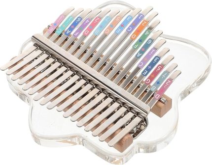 Şeffaf Tuşlu Parmak Piyano Taşınabilir Kalimba Akustik Kalitesi Ile Başlangıç Seviyesindeki Müzisyenler Için Şık Tasarım Ve Akort Çekiçli Müzik Aleti