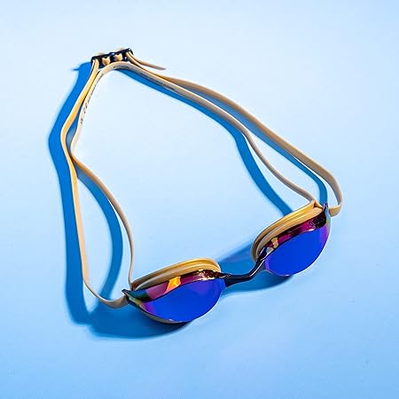 Üniseks Antrenman Yarışma Yüzme Gözlüğü Python Mirror (Aynalı, UV Koruması, Buğu Önleyici Kaplama), Revo-White (54), Tek Beden - Görsel 3