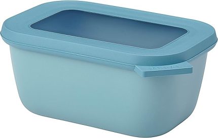 - Multi Bowl Cirqula Rectangular - Kapaklı saklama kabı - Buzdolabı için hava geçirmez saklama kutusu, mikrodalga fırın kabı ve saklama kabı olarak uygundur - 750 ml - Nordic Green