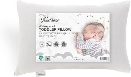 Home Su Geçirmez Bebek Yastığı, 13x18", Küçük Çocuklar Ultra Yumuşak, Makinede Yıkanabilir, Nefes Alabilir, Bakımı Kolay,%100 Pamuklu Yastıklar, Uyku, Seyahat, Okul için Mükemmel. Beyaz Seyahat Yastığı.