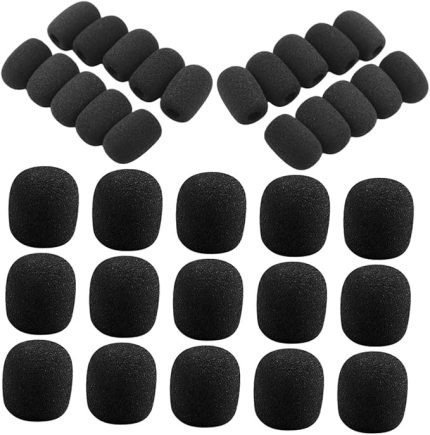 50adet Mikrofon Sünger Kapağı Mikrofon Koruyucu Kapak Aksesuarı Arka Plan Gürültüsünü Azaltır Sağlar