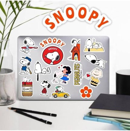 Peanuts Macbook Notebook Tablet Telefon Ajanda Laptop Defter Sticker Seti