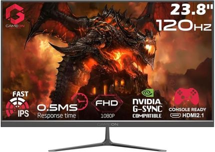 GOES24FHD120IPS Essential 23,8" FHD, 120Hz, 0,5ms Hızlı IPS, PS5 Destekli Siyah Oyuncu Monitörü