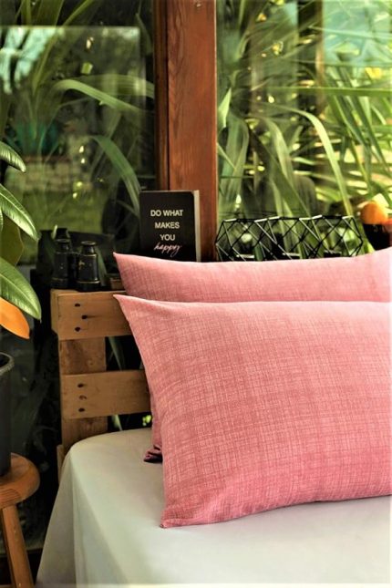 Turca Ranforce 2'li Yastik Kılıfı 50x70 cm Pudra AT7526